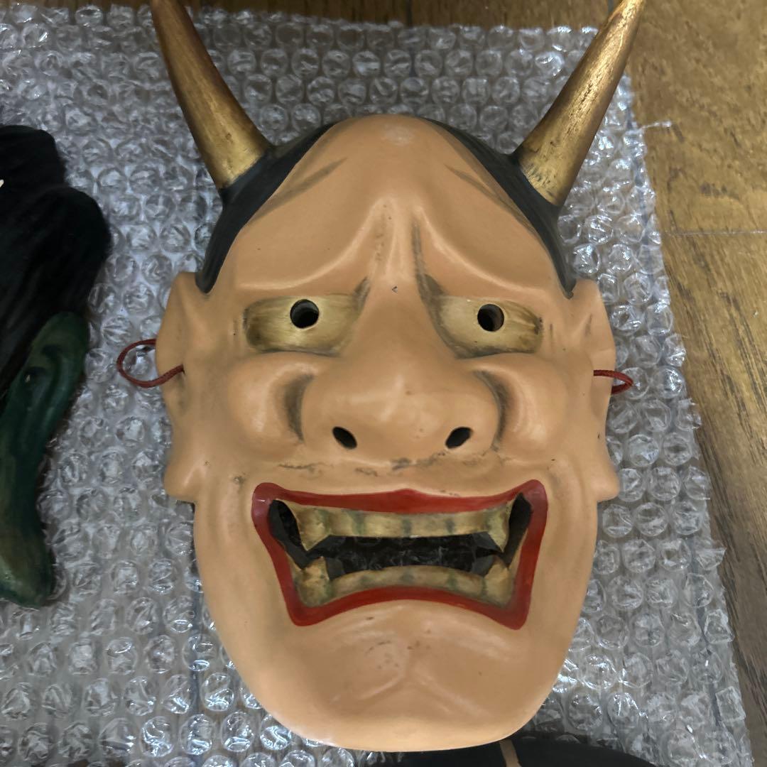 能面 9枚セット 陶器製