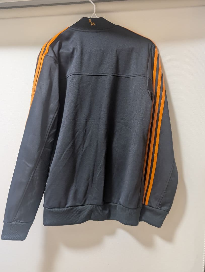 レアル・マドリード adidas ジャケット 黒/オレンジ