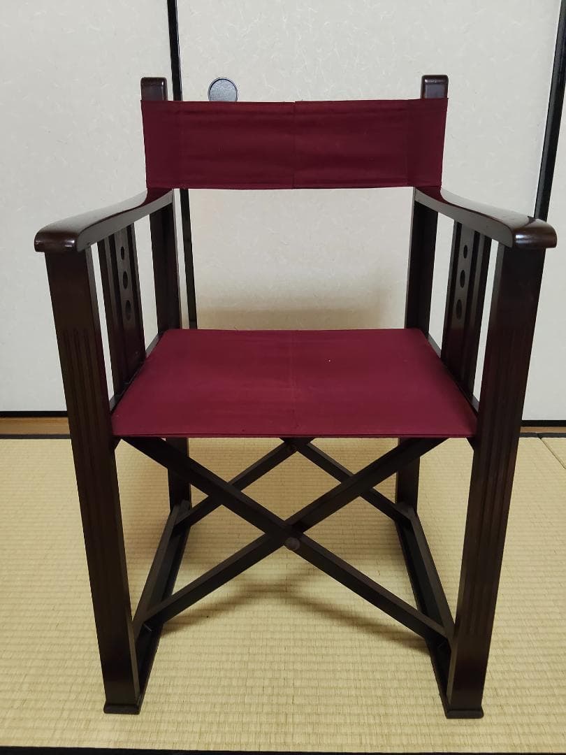 旧日本楽器（ヤマハ）製　昭和初期アンティーク　折り畳み机、椅子セット