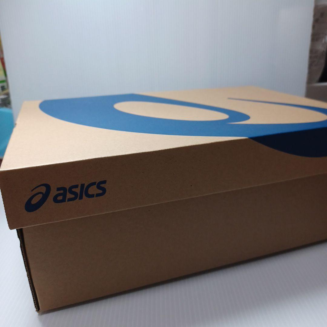 ASICS スパイクシューズ ホワイト/レッド　2５cm　金具スパイク　箱付き