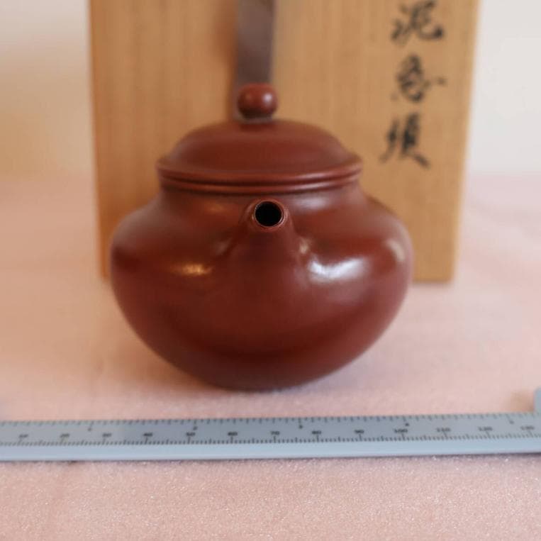 孟臣 急須 朱泥