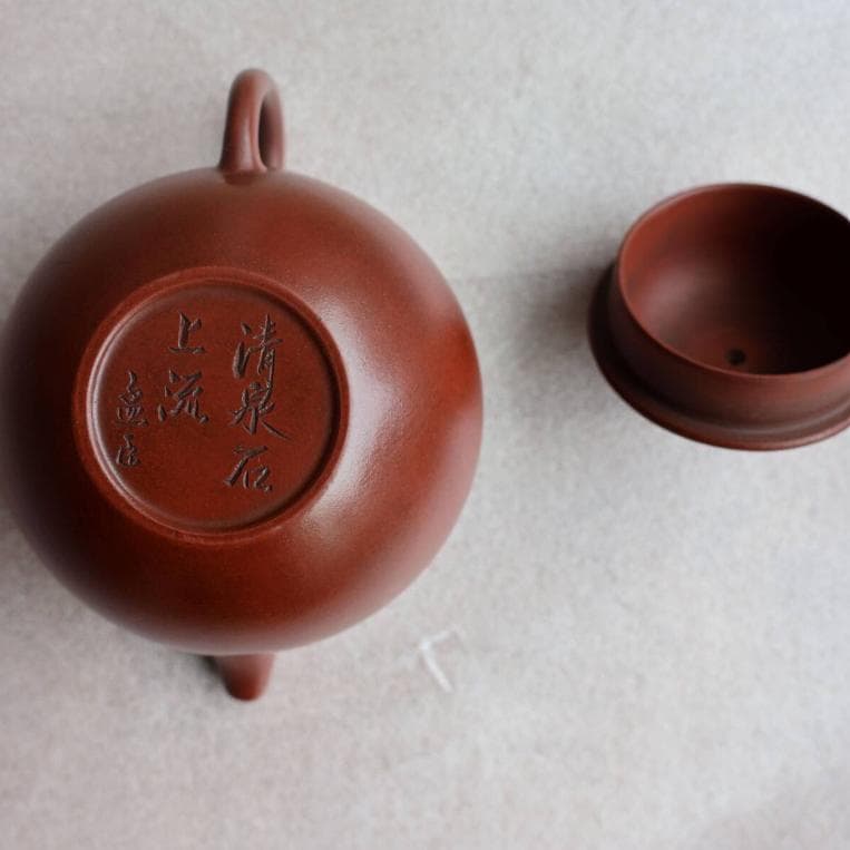 孟臣 急須 朱泥