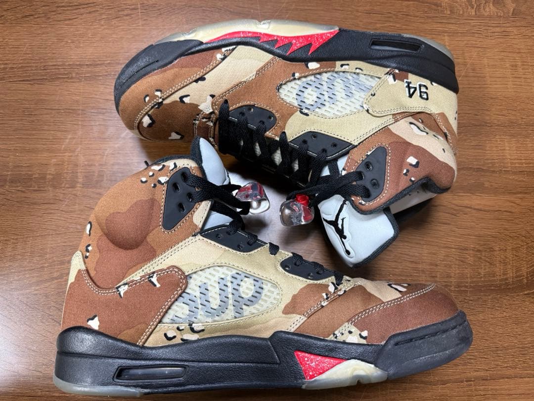 シューズ(男性用) NIKE x Supreme AIR JORDAN 5 RETRO US11.5