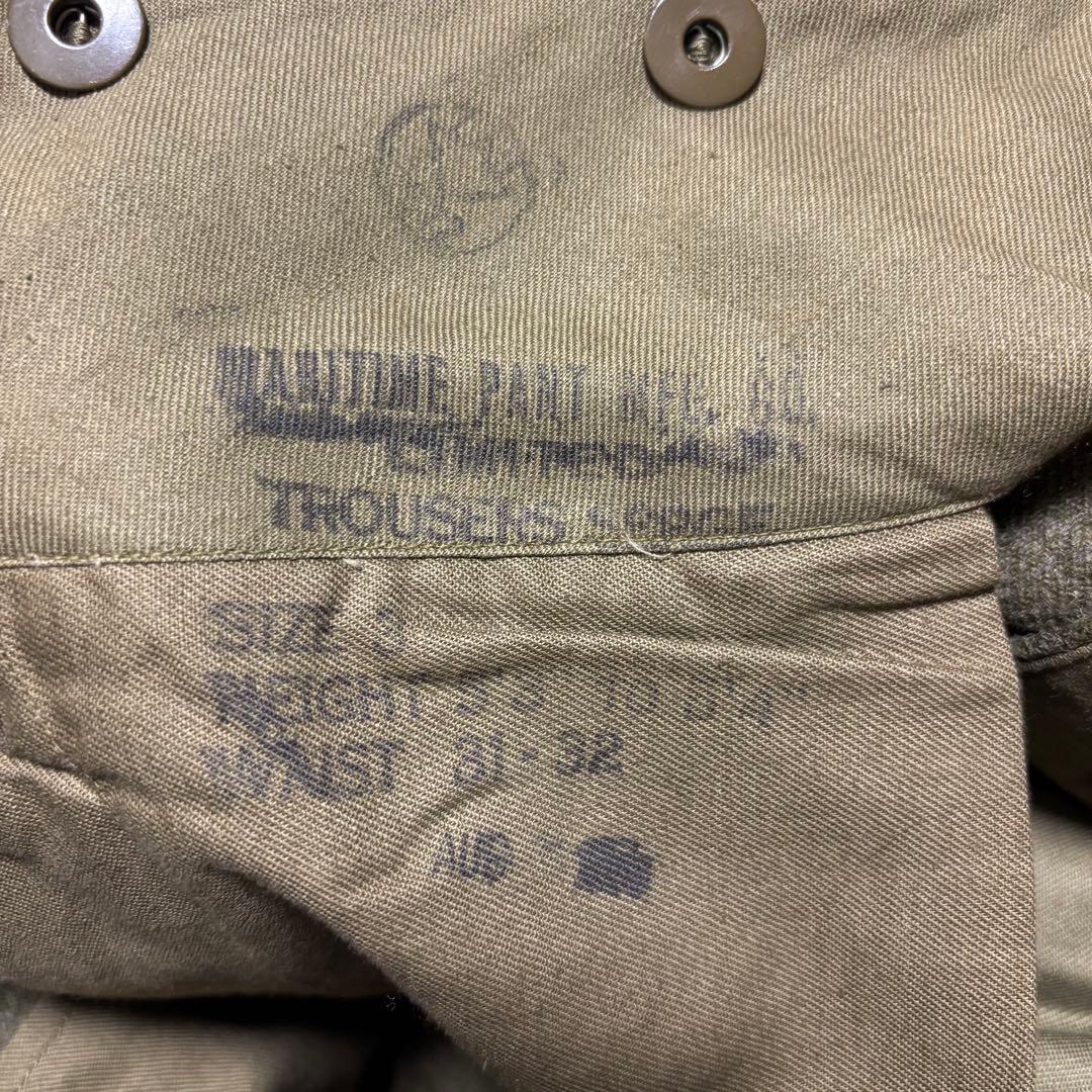 カナダ軍 50's バトルドレスウールトラウザーズ ウールパンツ デッドストック