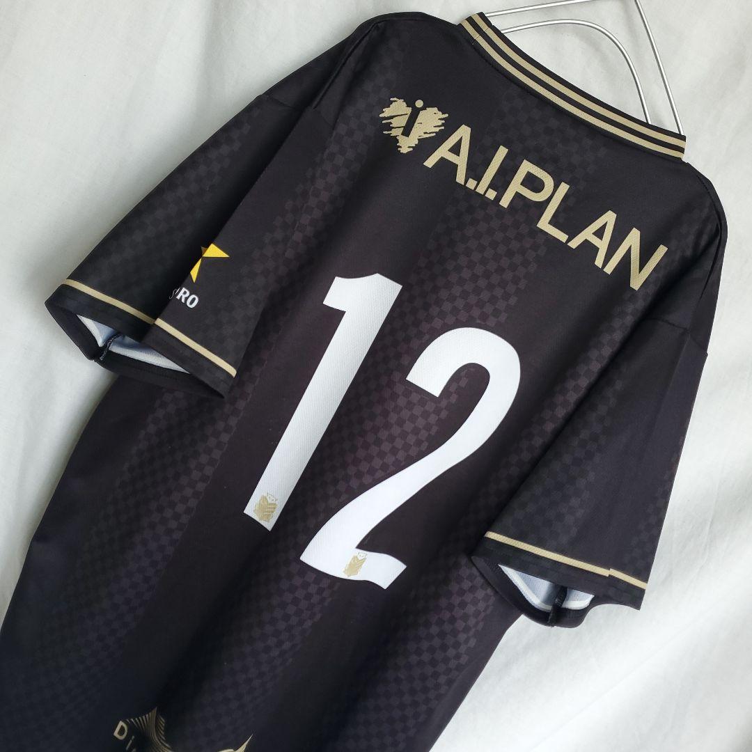 コンサドーレ札幌 サッカー プラシャツ 半袖 黒金