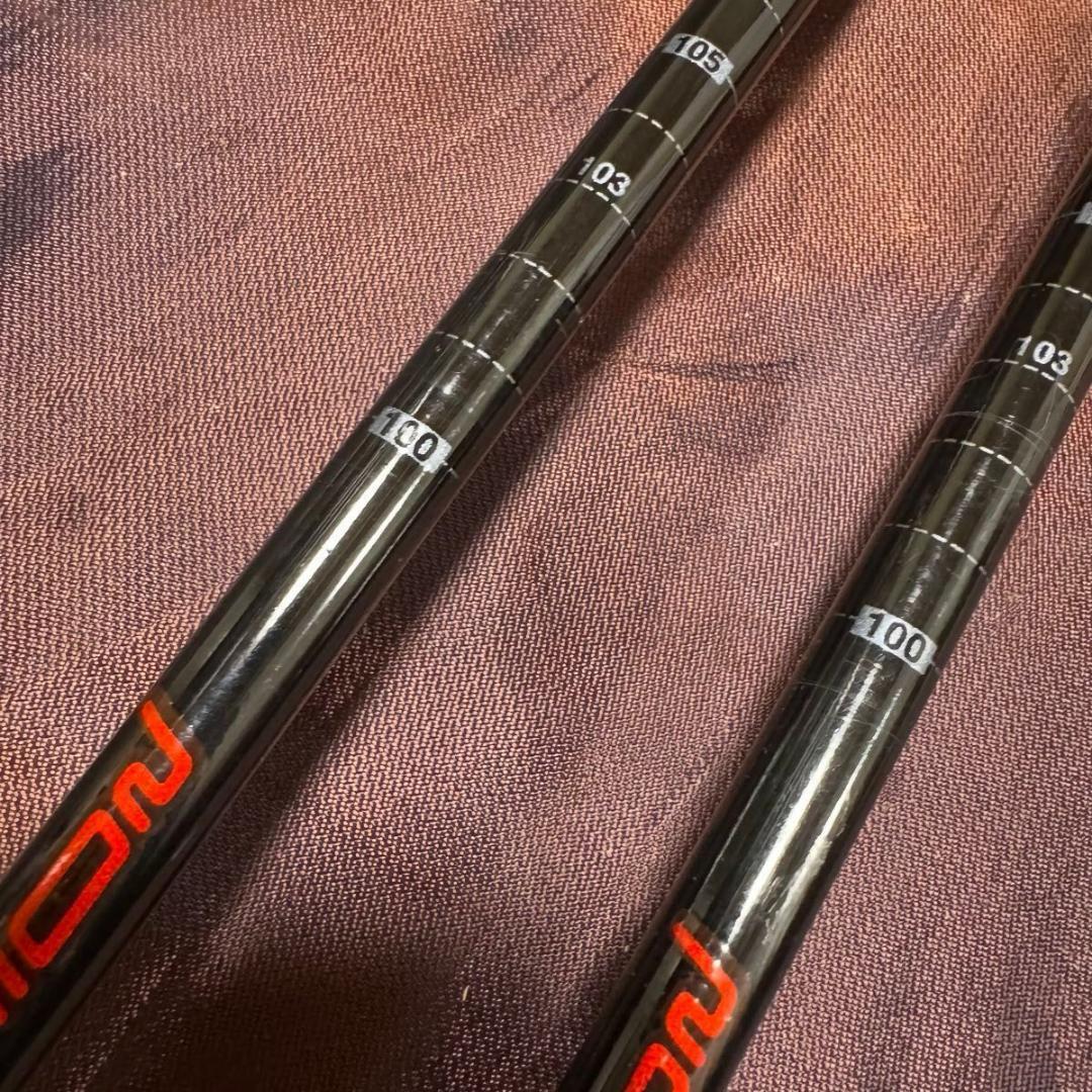 SALOMON サロモン 伸縮式 スキーストック 100-123cm カーボン