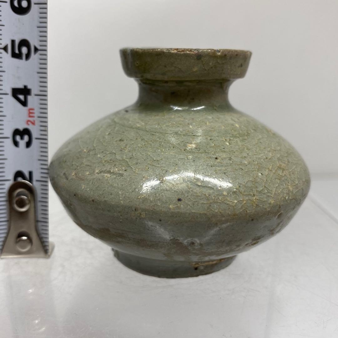 16世紀　高麗青磁　油壺　高さ約5.2㎝　東さ7-0804☆2F
