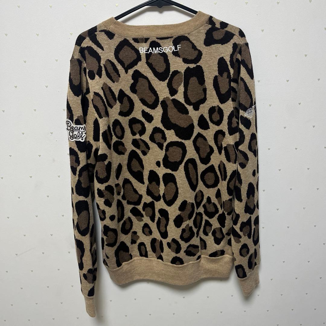 kaera317　BEAMSGOLF ヒョウ柄 セーター 美品