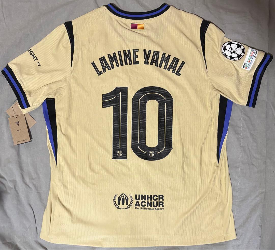 【正規品】バルセロナ ラミン ヤマル 25/26 アウェイオーセンティック CL