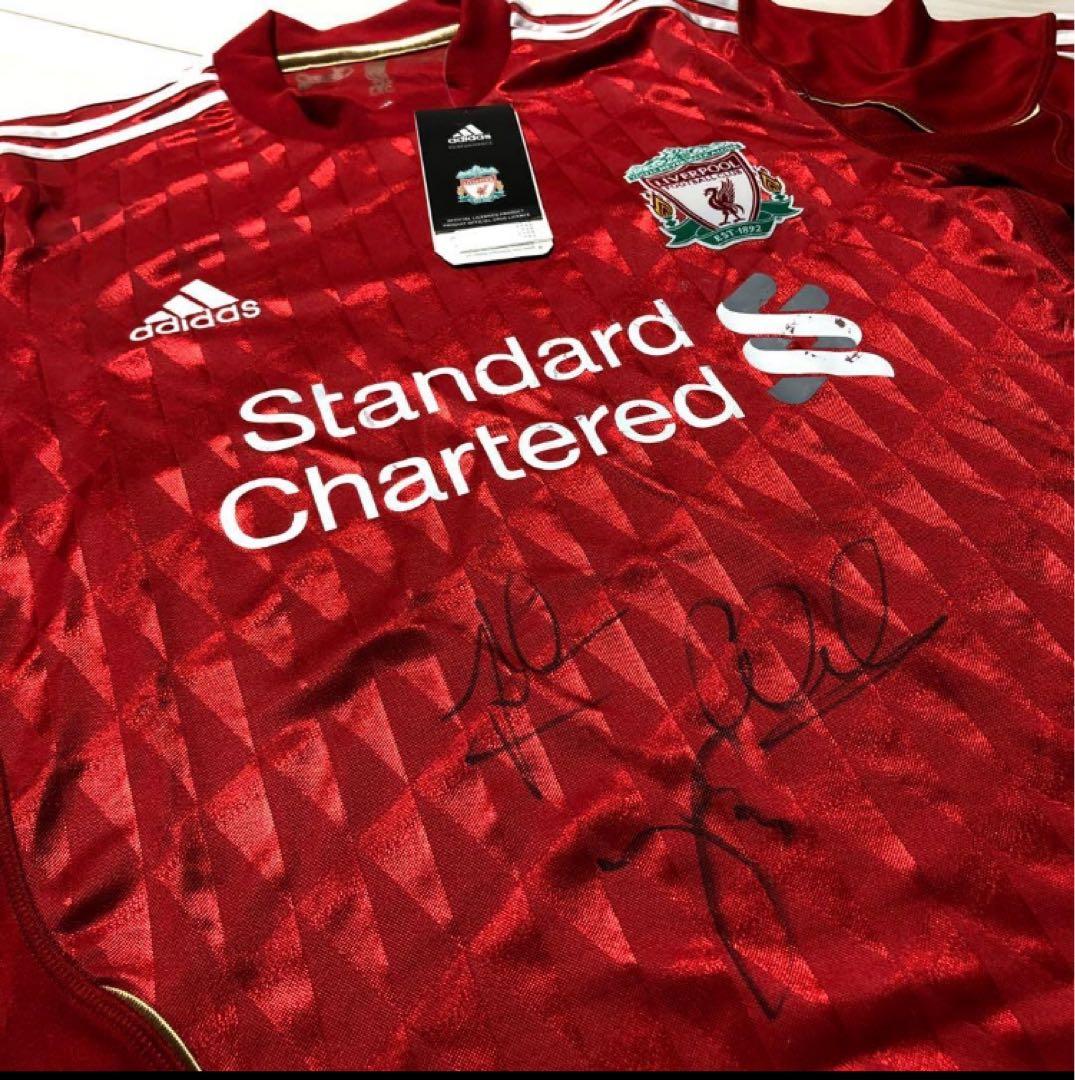 【タグ付き】直筆サイン入ユニ　リヴァプール11/12ホームタグ付