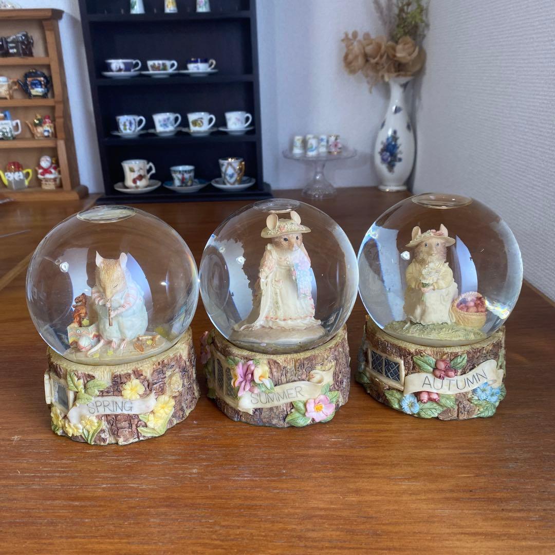 1989 エネスコ　ブランブリーヘッジ スノードーム　スノーグローブ　サマー　夏