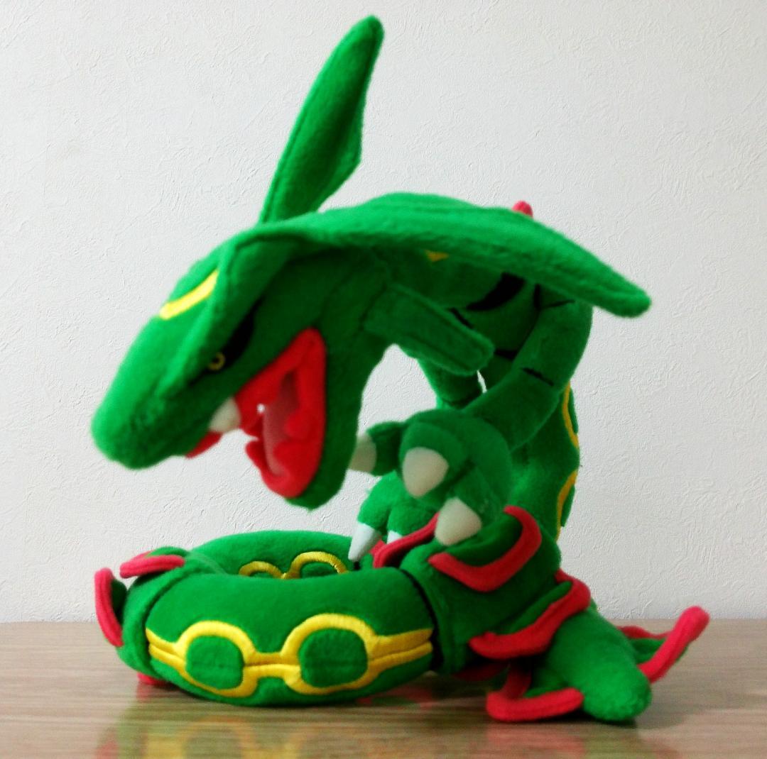 ポケットモンスター ルビー・サファイア　迫力満点　レックウザ　ぬいぐるみ　当時品