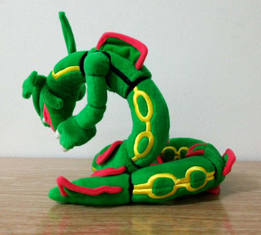 ポケットモンスター ルビー・サファイア　迫力満点　レックウザ　ぬいぐるみ　当時品