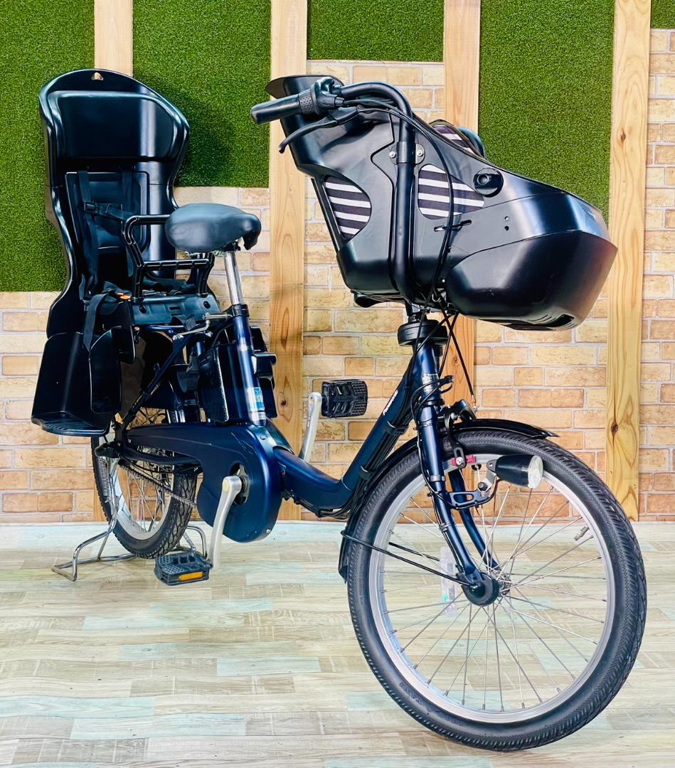 ネイビー 超大容量 パナソニック 子供乗せ電動アシスト自転車 H3327