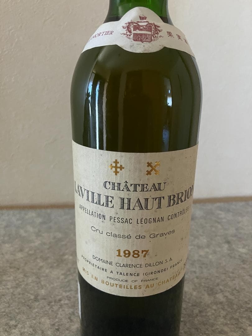（値下げ！銘醸白ワイン古酒）シャトー・ラヴィル・オー・ブリオン・ブラン １９８７