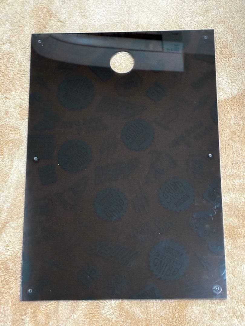 Fukage ガラス　ブラック　生刷り