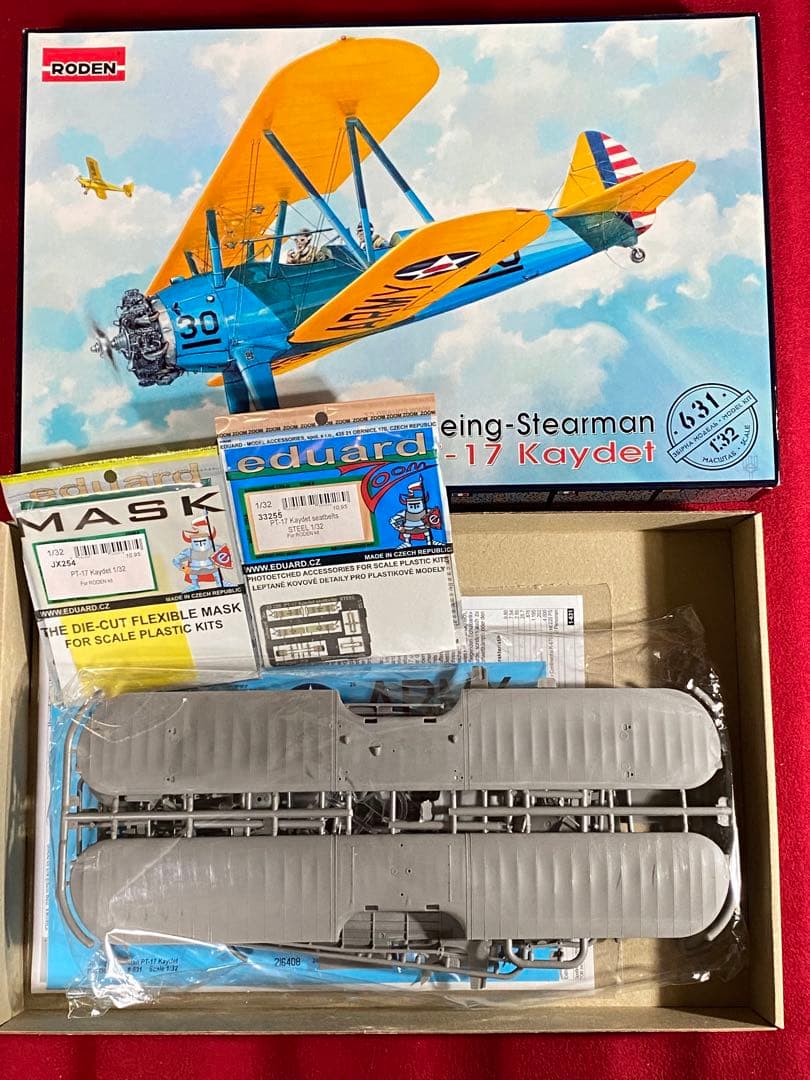 1/32 ローデンPT-17 & ICM DH.82 全2個セット+ パーツ