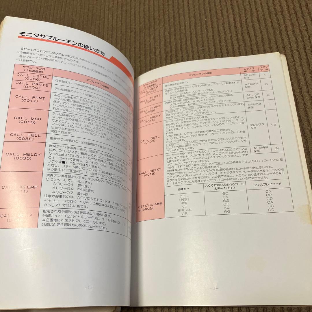 SHARP シャープ MZ-1200 BASIC マニュアル 取扱説明書