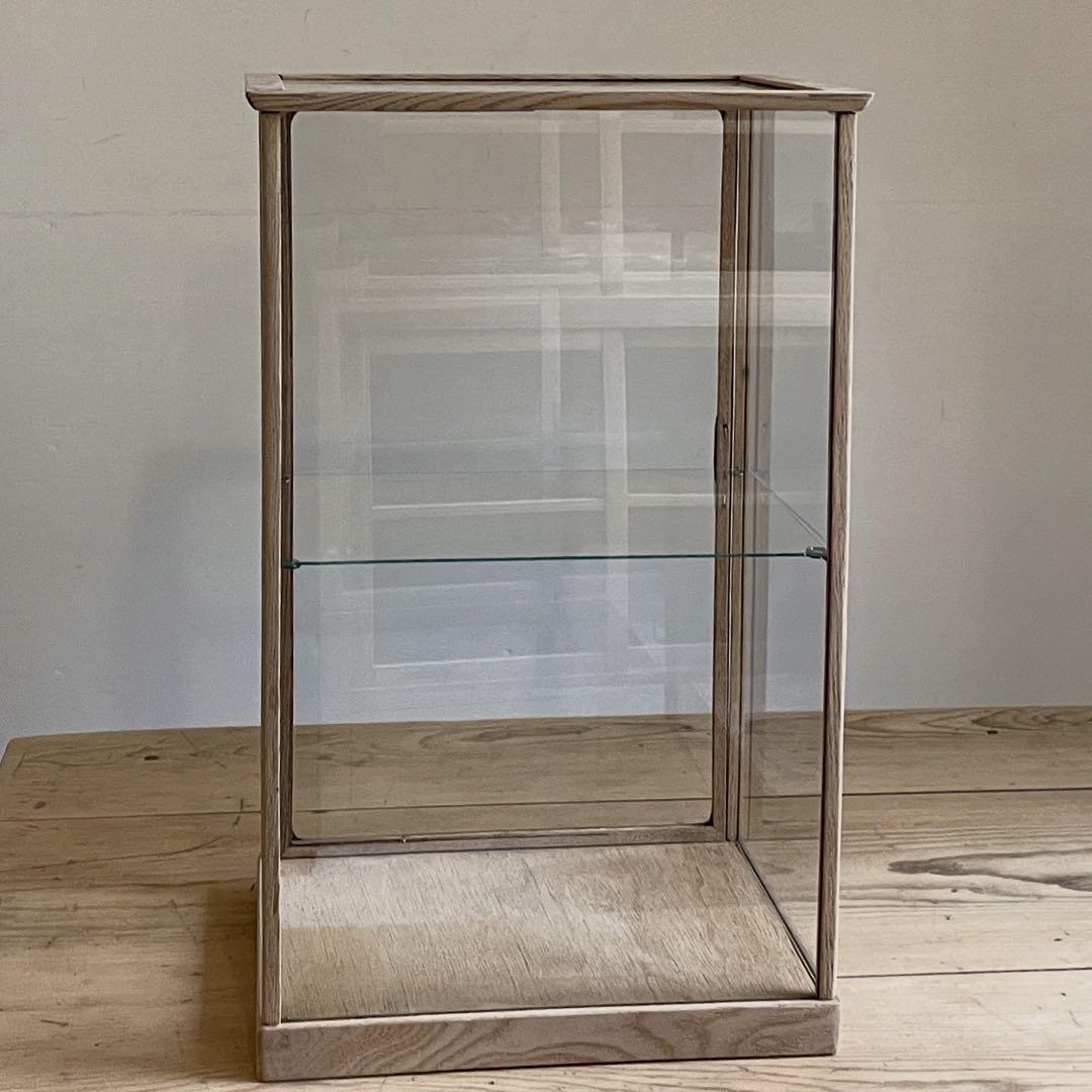 古い木枠ガラスケース　レトロ　飾り棚　古道具　アンティーク　店舗什器