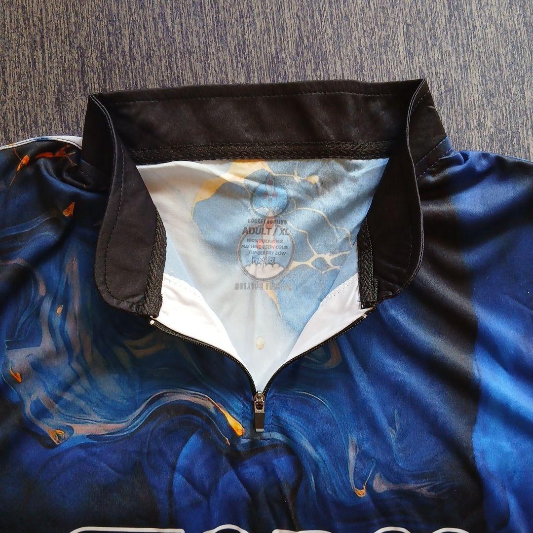 ✨新品✨ボウリングウェア　STORM　【2XL】　ブルー　マーブル　大きいサイズ