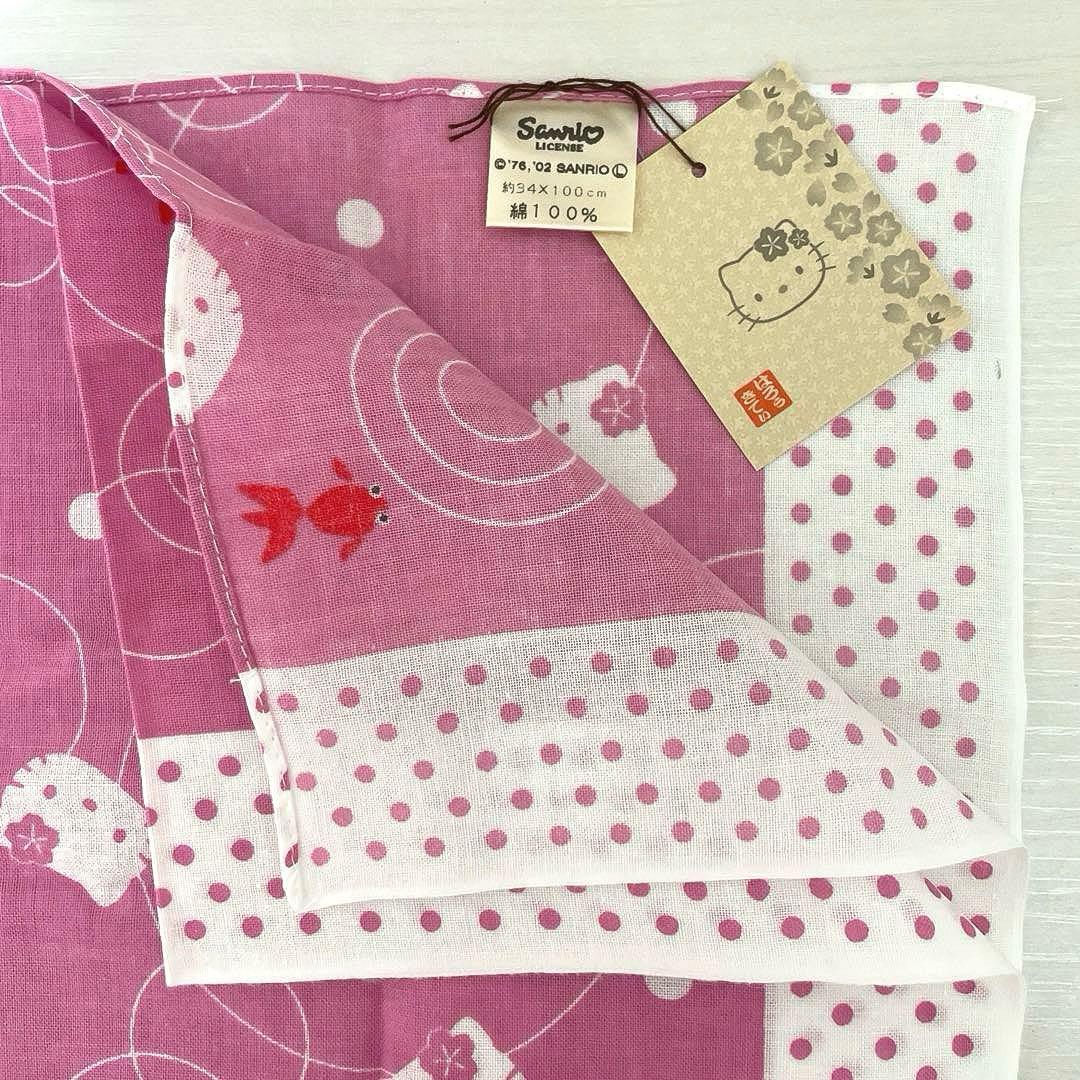 【激レア】 ハローキティ 手ぬぐい ふろしき 2002年 サンリオ 手拭い 平成