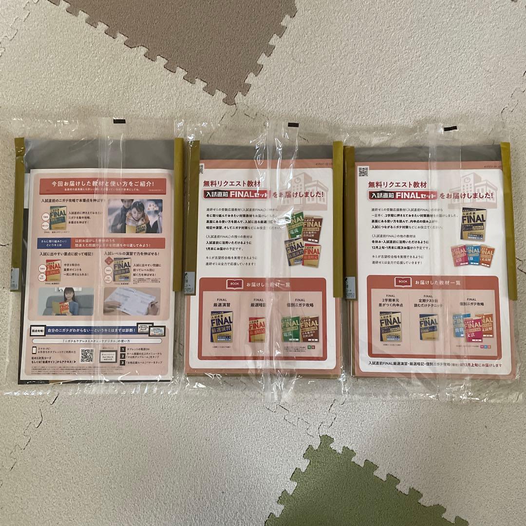 進研ゼミ 中学講座 中3 2024年度