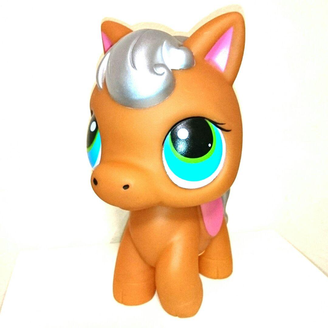 ジャンク ビンテージ 新品 歌う 光る ポニー ソフビ ドール 人形 馬 置物