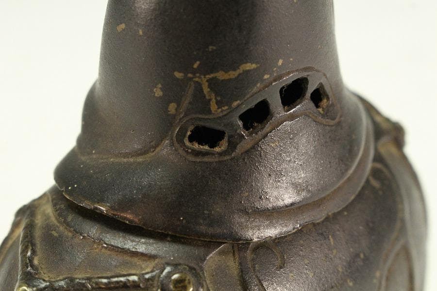 中国美術 古銅 象上達磨大師 香炉(K-XA806)