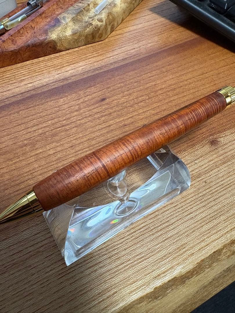 524極上　サイアミーズローズウッド　シアメース　木軸シャーペン　ボールペン