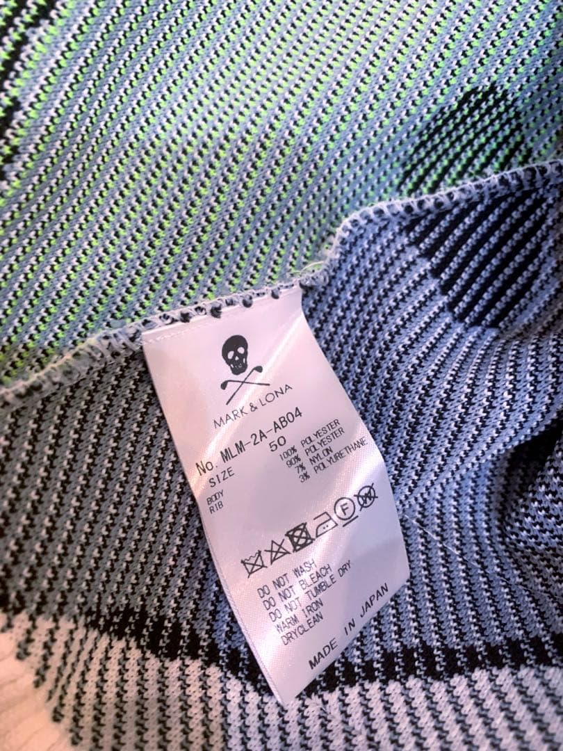 なお　美品　マークアンドロナ　MARK＆LONA クルーニット　セーター