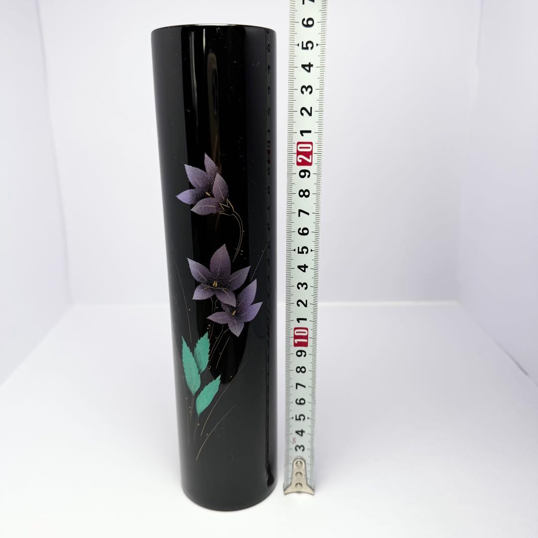 新品未使用 輪島塗 花瓶 水指 天然木 漆器 漆芸花器 伝統工芸 共箱 説明書