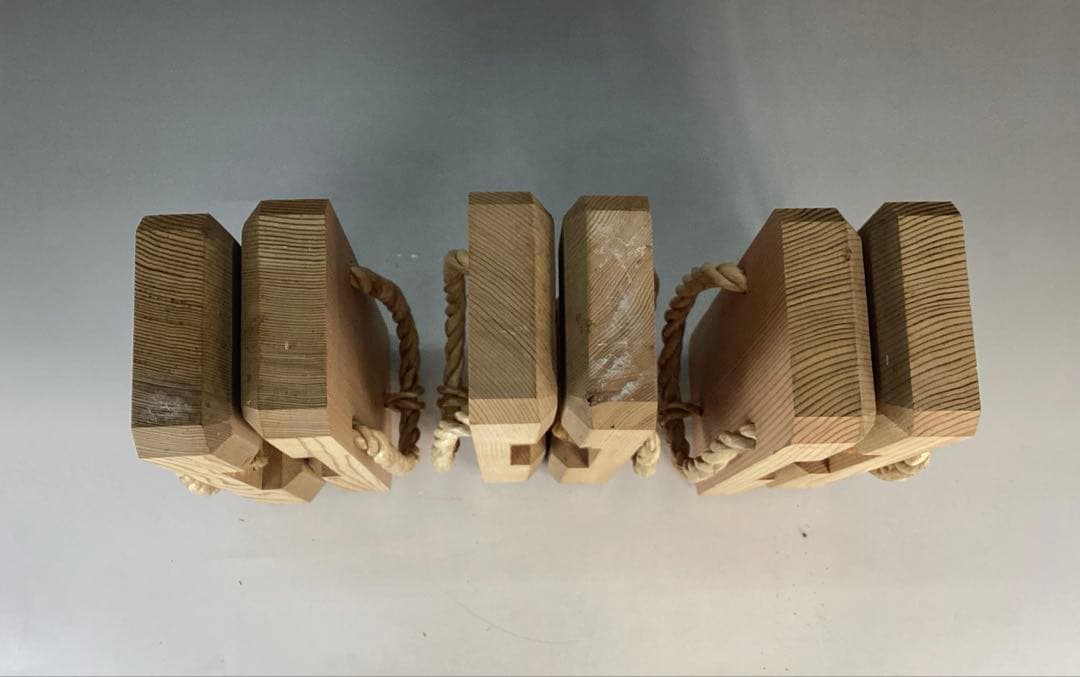 【中古品】露地下駄　駒下駄　3足セット①（紙箱）USED〈税込•送料込〉