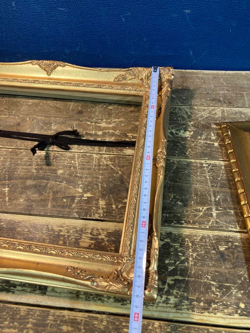 額縁　ゴールド　アンティーク調　壁掛けインテリア　ヴィンテージ　ヨーロピアン風