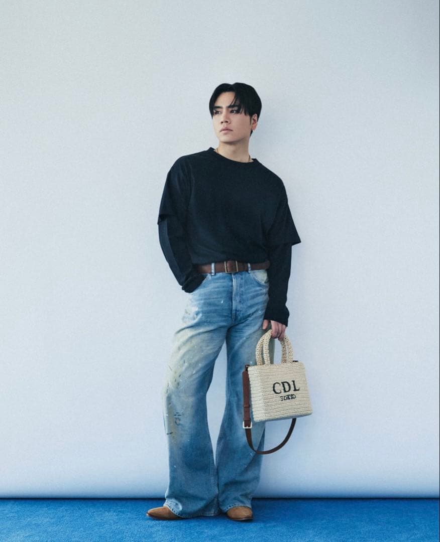 ミュージシャン CDL Hand Stitched Mini Basket Beige