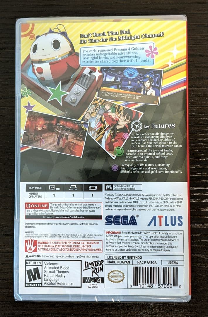 【新品未開封】ペルソナ4 ザ・ゴールデン Switch