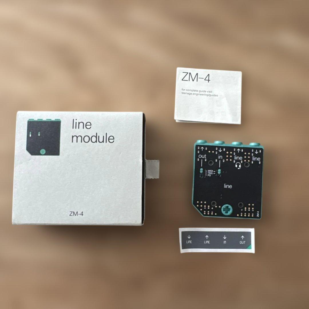 TeenageEngeering OP-Z + ZM4 LINEモジュール