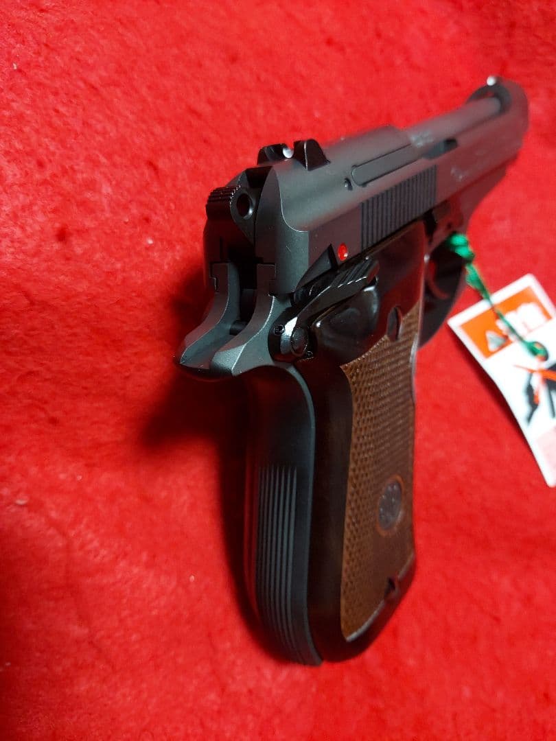 WA　ベレッタ　M84FS　カーボンブラックHW　ベレッタ社純正木製グリップ付