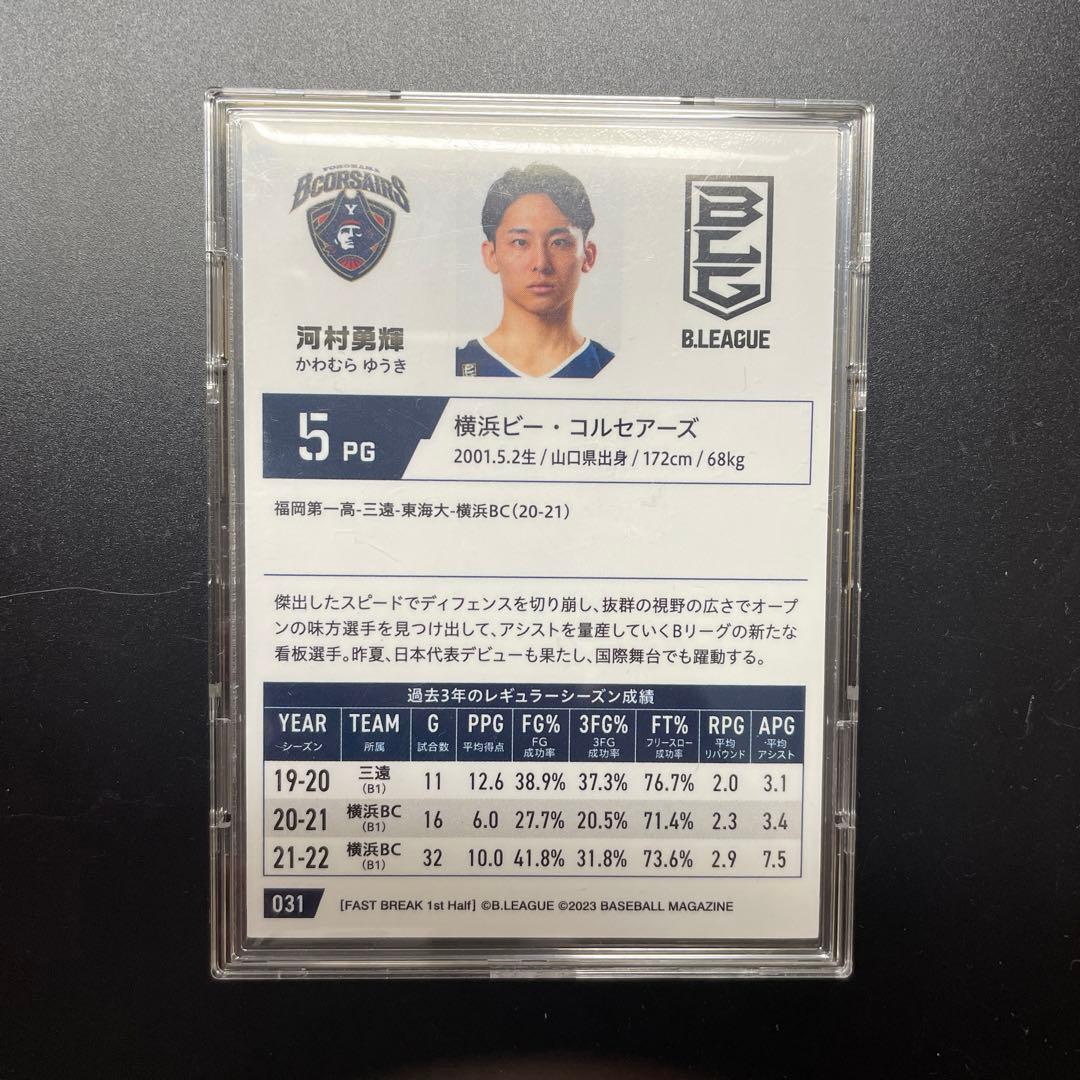 BBM B.LEAGUE 2022-23 金箔サイン入りカード　河村勇輝