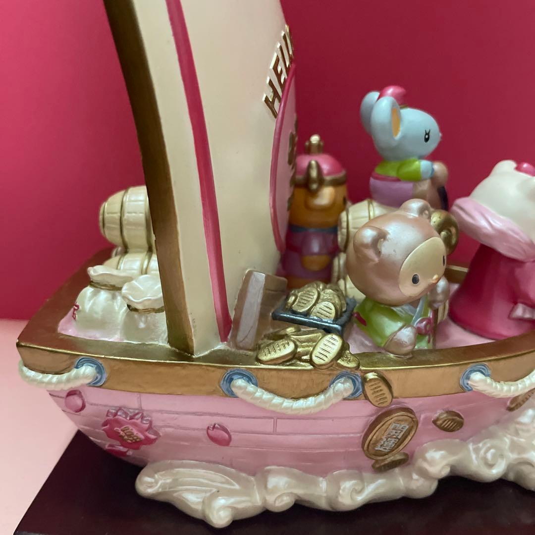ハローキティ 七福神 置物 宝船 レア