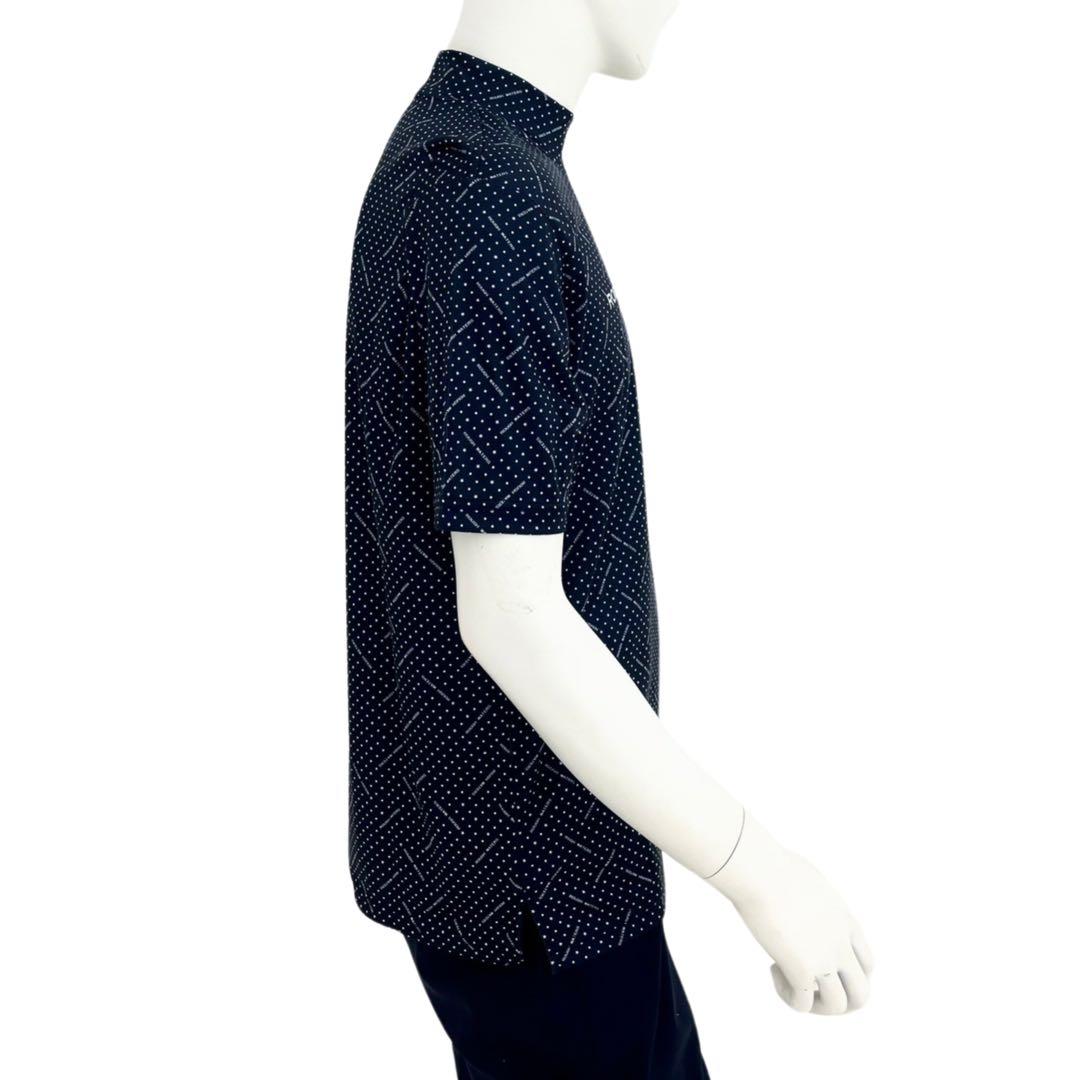 エリートグリップ　ROUGHWATERS 半袖モックネック　ネイビー　LL