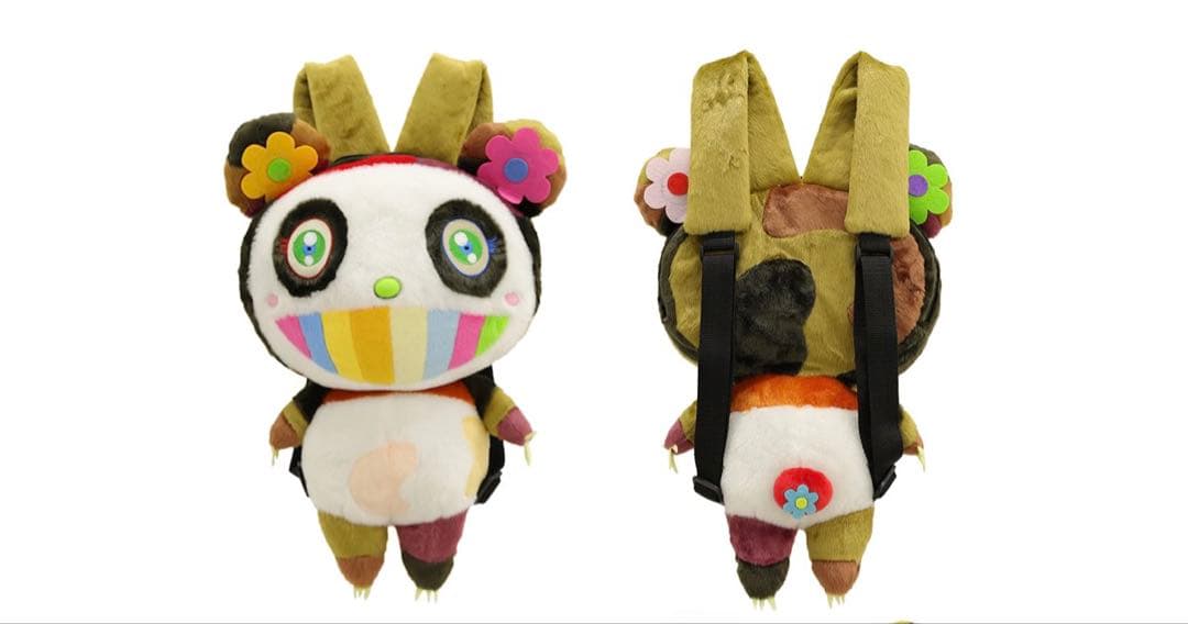 村上隆パンダ リュック型ぬいぐるみ　カイカイキキ