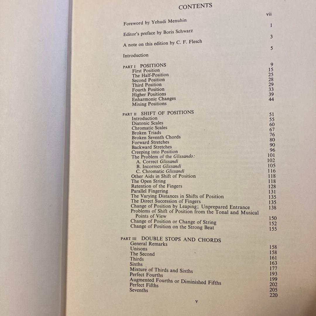 アート・デザイン・音楽 Carl Flesch: Violin Fingering