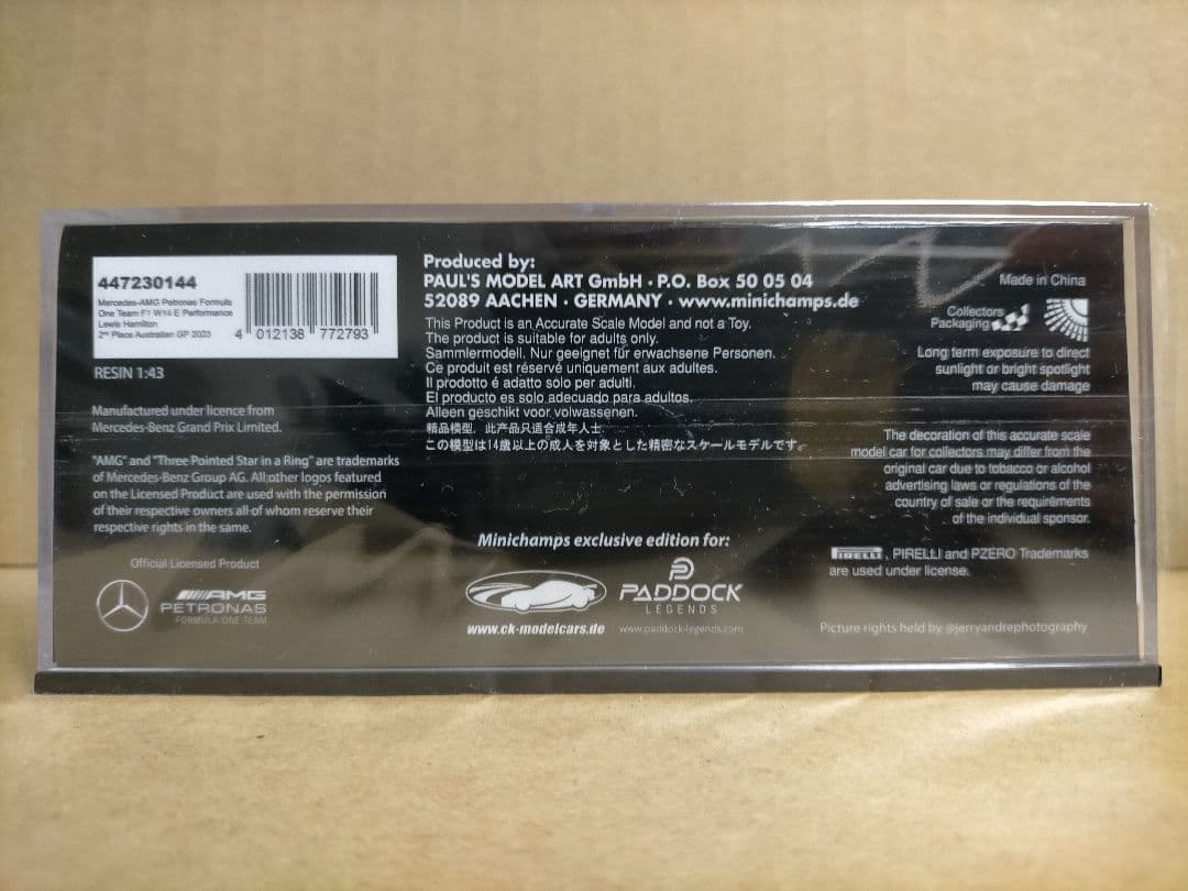 PMA 1/43 メルセデス F1 W14 ハミルトン 44 2023