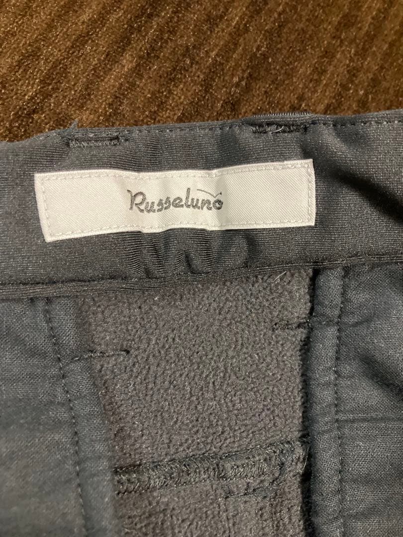 ☆極美品☆ ラッセルノ 裏起毛 防寒ストレッチパンツ サイズ5 ブラック