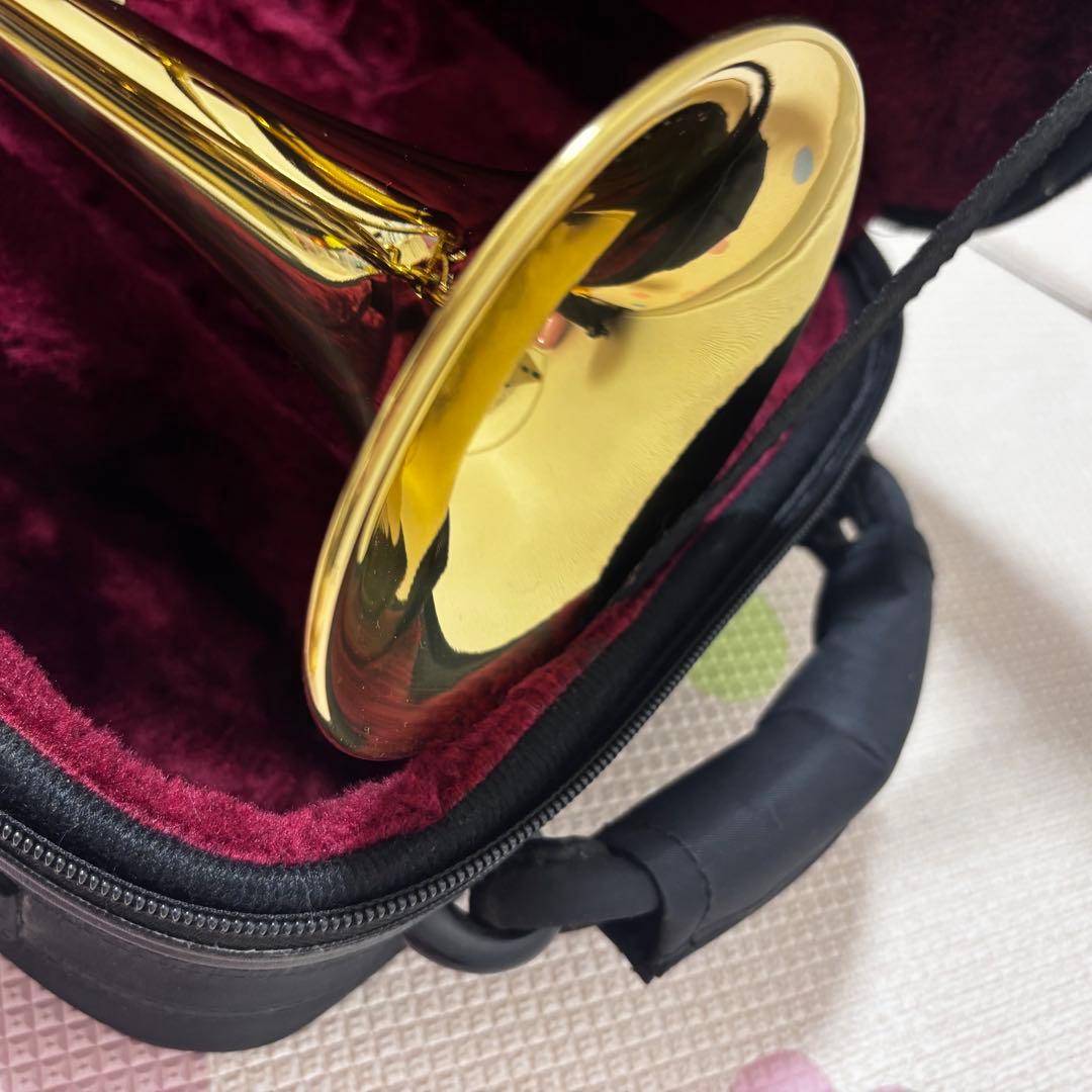 【ほぼ未使用】BRIILER トランペット ケース・付属品付き 初心者向け