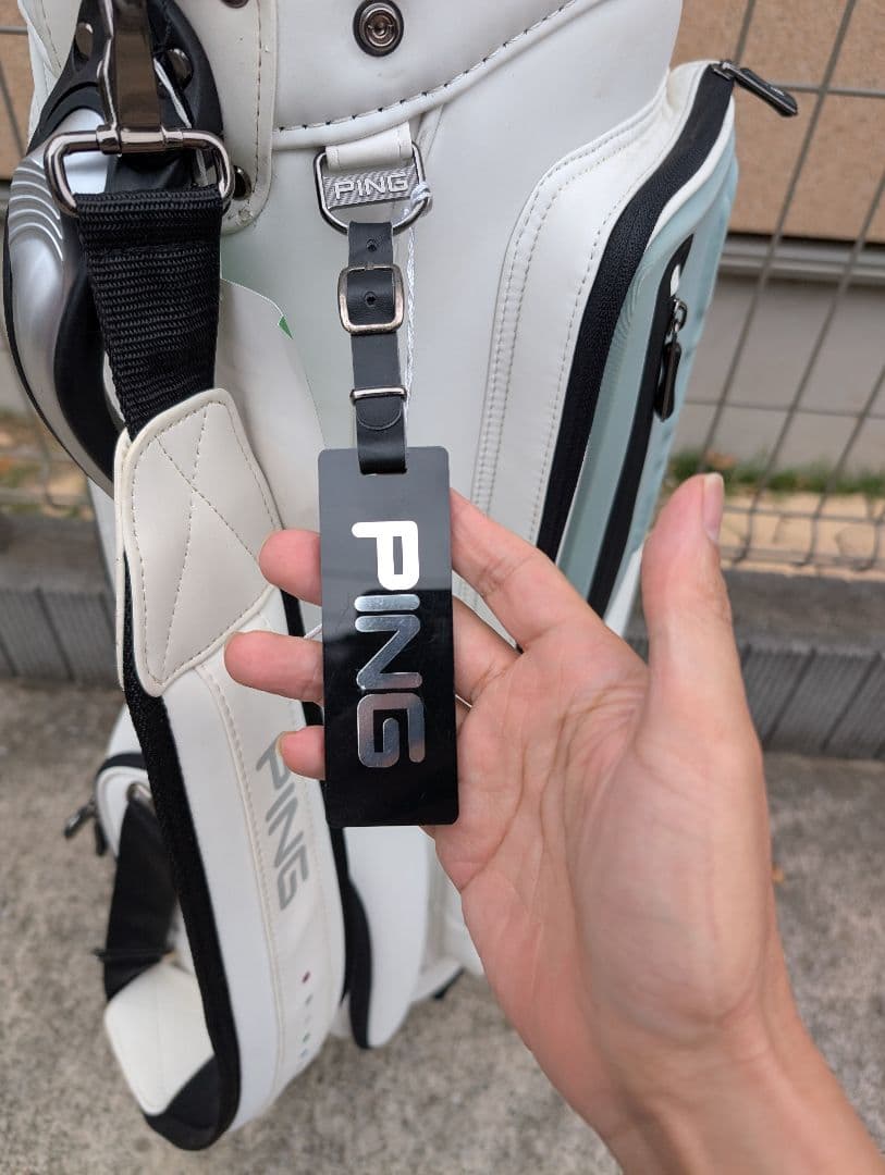 PING ゴルフバッグ ホワイト/グレー