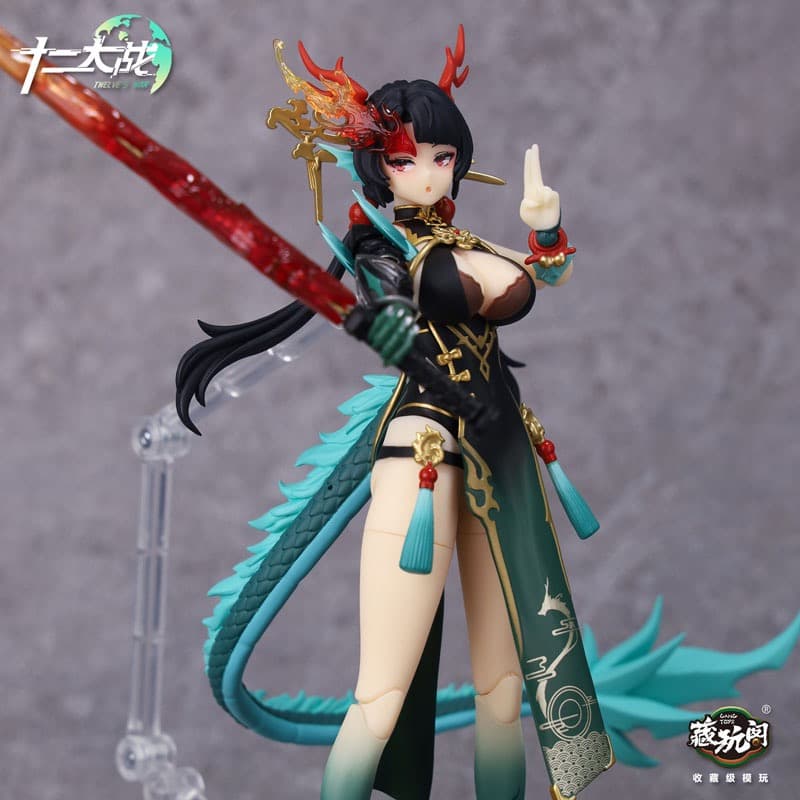 [新品未開封限定版] CNAG-TOYS 十二大戦　小青龍 瓏&山羊座 MORA