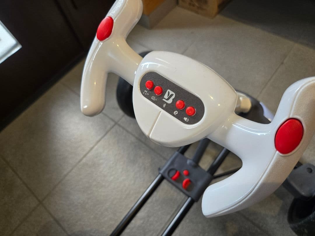 折りたたみ式 電動カート ホワイト 4-8歳対応