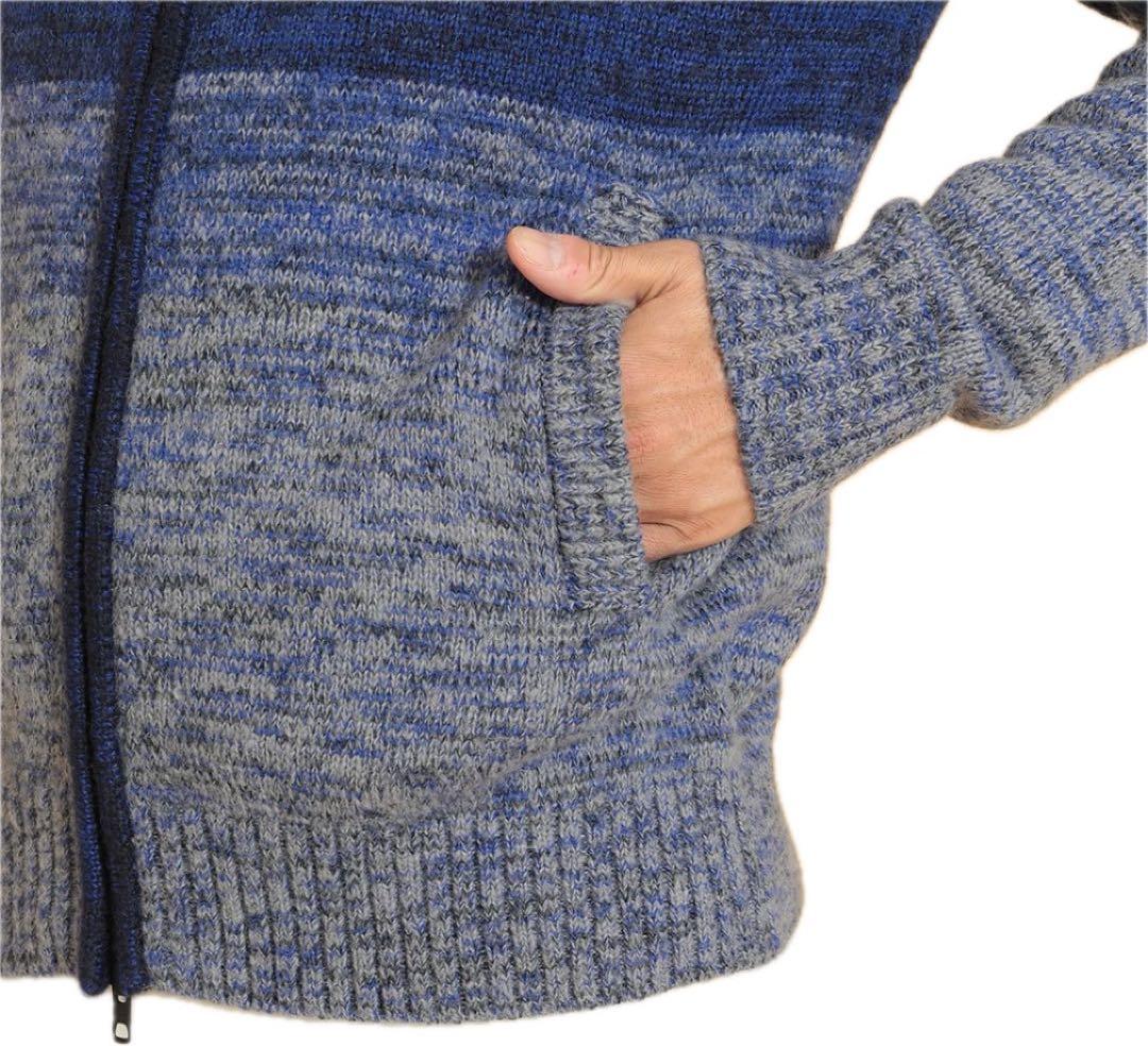 【ペコ】Callaway メランジグラデーションフルジップニット