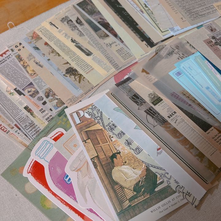 コラージュ素材 紙モノ バラメモ ②